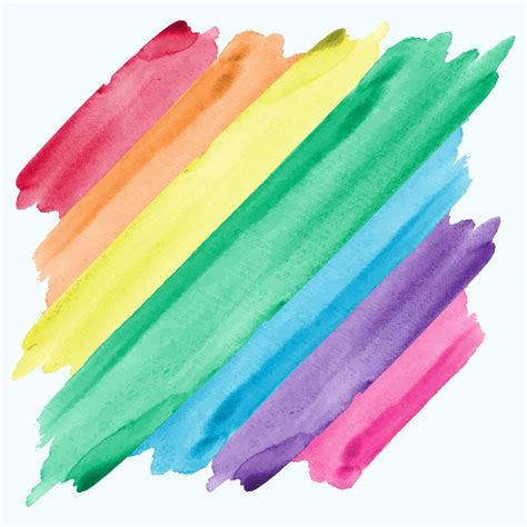 Abstract Watercolor Rainbow Painting Background 192922 Vector Art at ...