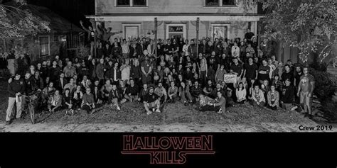 Halloween Kills Full Cast & Crew Pictured Outside Michael Myers' House