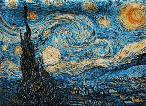 van Gogh Starry Night - The Tapestry House - Jacquard Woven Tapestries