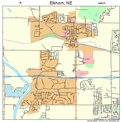 Elkhorn Nebraska Street Map 3115080