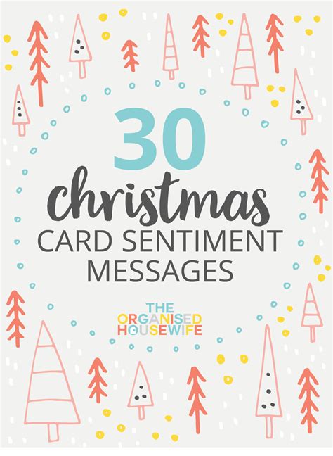 30+ CHRISTMAS CARD SENTIMENT MESSAGES - The Organised Housewife