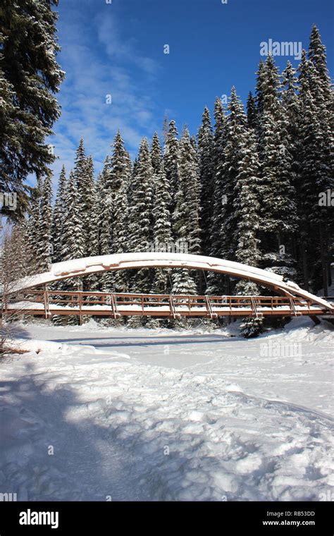 Rainbow Bridge in Winter Stock Photo - Alamy