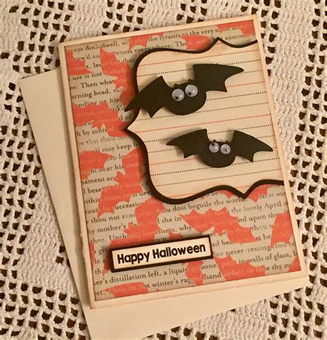 Halloween greeting card Bats Happy Halloween Fun and | Etsy