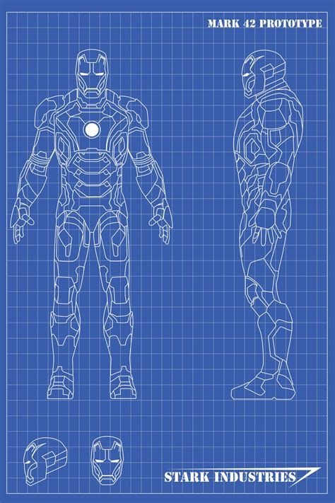 Iron Man Suit Blueprints Wallpapers