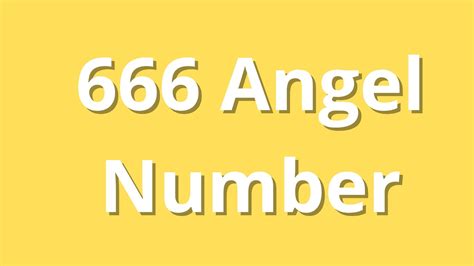 All About the Angel Number 666