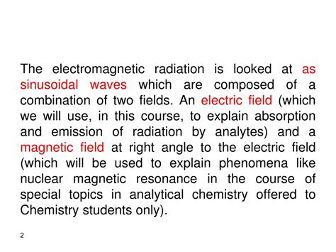 PPT - Chapter 1 General Properties of Electromagnetic Radiation ...