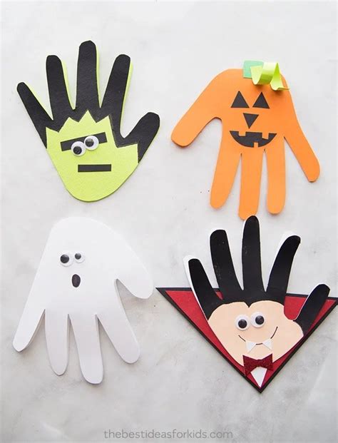 Easy Fun Halloween Handprint Crafts for Toddlers and Kids ...