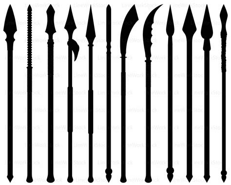 Spear Silhouette at GetDrawings | Free download