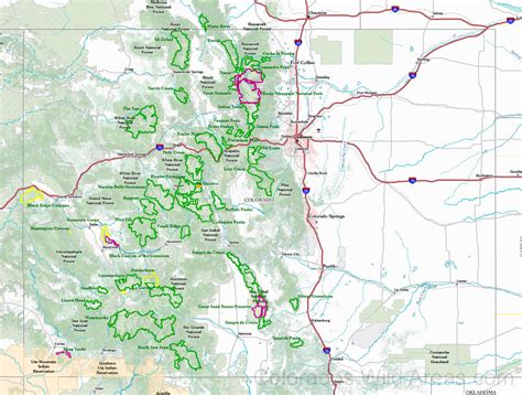 Colorado Wilderness Map | Colorado's Wild Areas