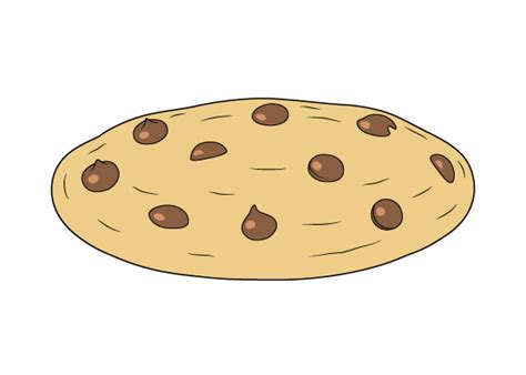 How to Draw a Cookie Step by Step - EasyLineDrawing