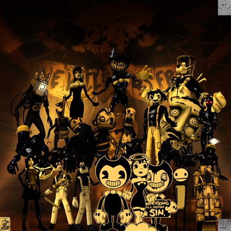 Bendy and the Ink Machine Characters - KeeganqiMoss