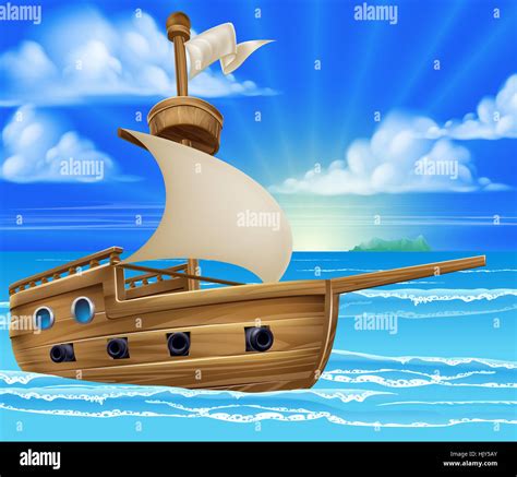 Cartoon Ship High Resolution Stock Photography and Images - Alamy