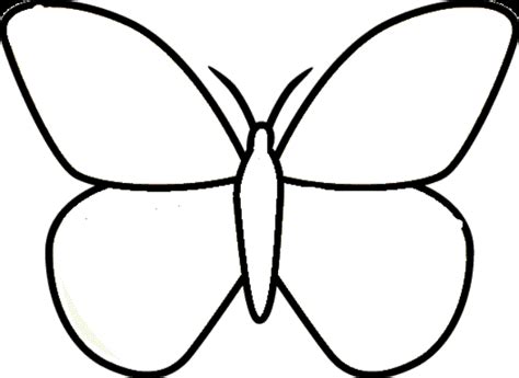 Simple Butterfly Drawing - ClipArt Best