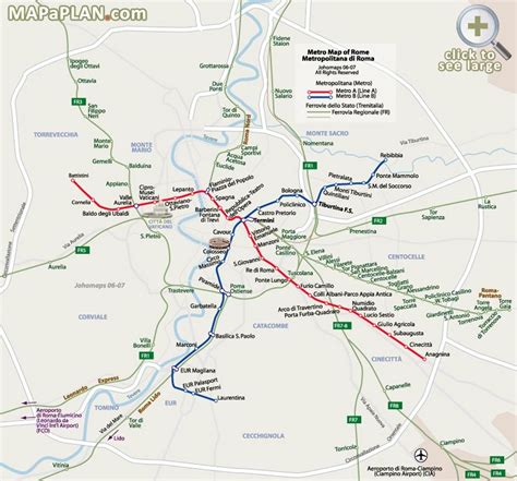 Printable Rome Metro Map - Printable Maps