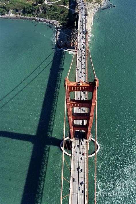 Golden Gate Bridge Aerial View Photograph by David Oppenheimer - Pixels