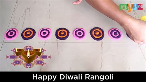 Colorful Diwali border Rangoli Designs with dots. Rangoli design for ...