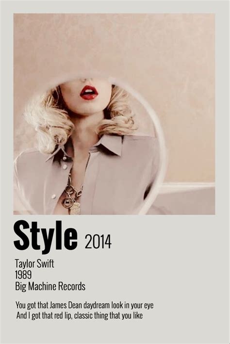 Style poster | Taylor swift discography, Taylor swift posters, Taylor ...