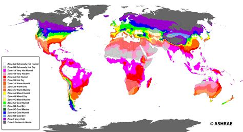 World Climate Zones Map Printable