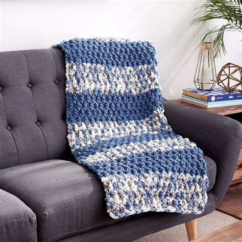 Bernat® Blanket™ Lush Stripes Crochet Blanket