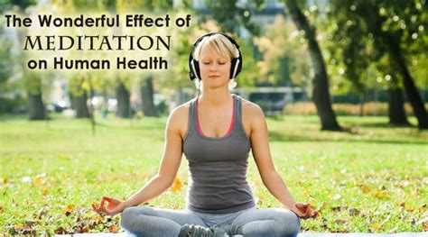 The Wonderful Effect of Meditation on Human Health - Dot Com Women