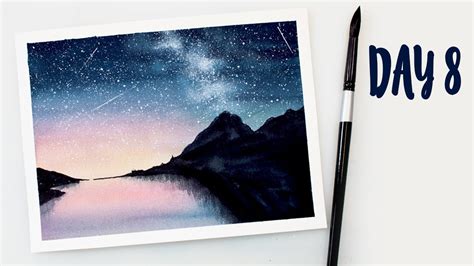 Watercolor Night Sky Tutorial