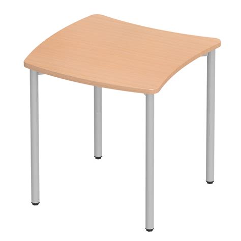 S-Shape Square Table - White - JM&C Furniture Furniture