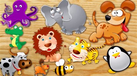 Learn Animals Names and Sounds - Puzzle for Kids - YouTube