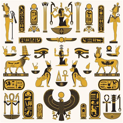 Ancient Egyptian Writing Symbols