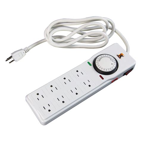 Surge Protector with Timer - High Yield 8 Outlet | Timed Surge ...