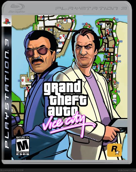 Grand Theft Auto: Vice City PlayStation 3 Box Art Cover by yummybrains