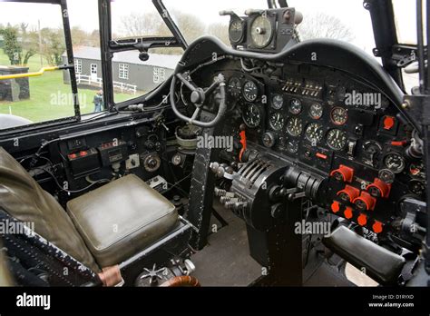 Avro Lancaster NX611 Bomber 'Just Jane' Cockpit at the Lincolnshire ...