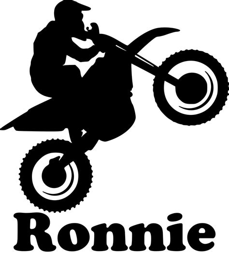 Buy Dirt Bike Motorcycle Vinyl Decal Sticker with Custom Personalized ...