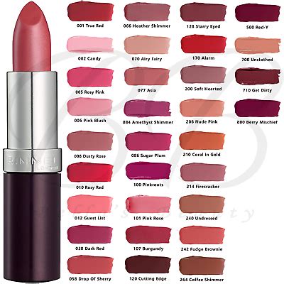 RIMMEL London Lasting Finish Lipstick, Smooth + Creamy, 4g *CHOOSE YOUR ...