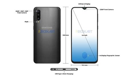 Samsung Galaxy A50 full specs and render leak online