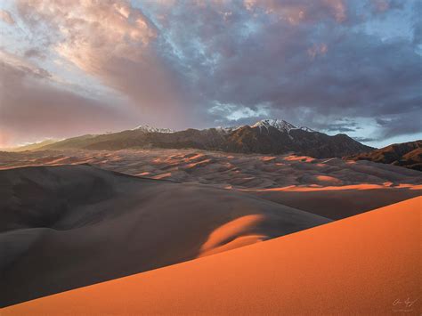 Great Sand Dunes Sunset Photograph by Aaron Spong - Pixels