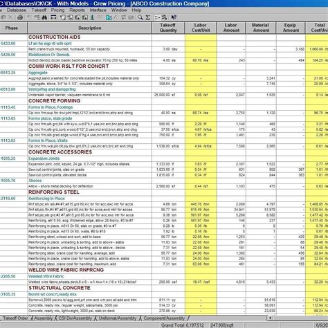 Construction Job Costing Spreadsheet Free — db-excel.com