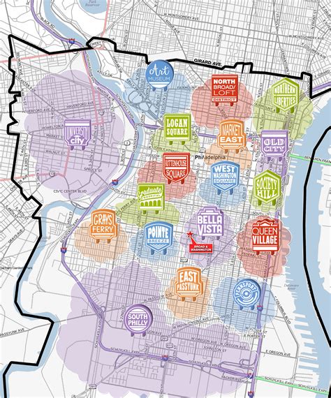 Printable Map Of Philadelphia Neighborhoods