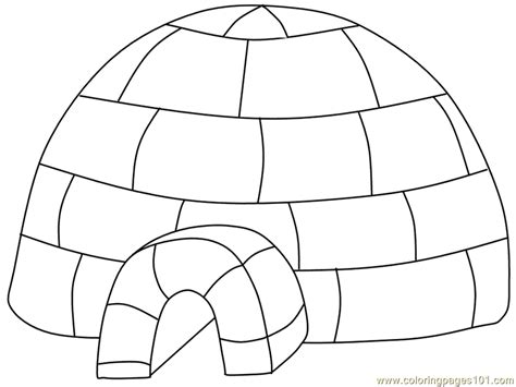 Coloring Pages igloo (Peoples > Royal Family) - free printable coloring ...