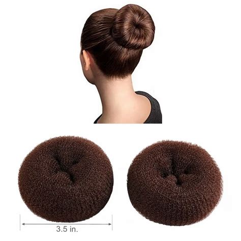 CLOTHOBEAUTY 2 pieces Large Size Hair Bun Donut Maker, Ring Style Bun ...