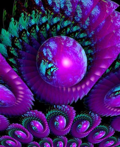 purple | Energy art, Fractal art, Purple decor