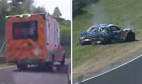 Scary Nurburgring crash as ambulance rushes to scene after car smashes ...