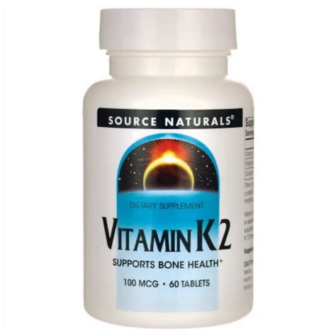 Source Naturals Vitamin K2 100 mcg 60 Tabs, 100 mcg 60 TABS - Harris Teeter