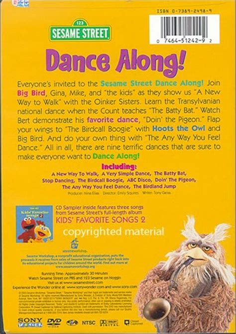 Sesame Street: Dance Along! (DVD 2003) | DVD Empire