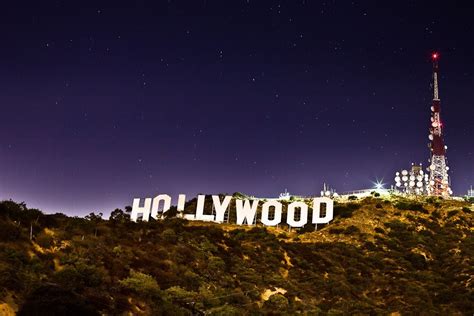 The Hollywood Sign by Night by Tim Monson / 500px