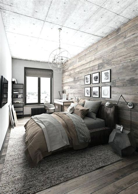 Mens Bedroom Wallpaper Masculine Geometric Masculine - Modern Rustic ...