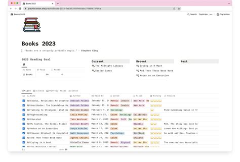 10 Best Notion Book Tracker Templates - Basmo