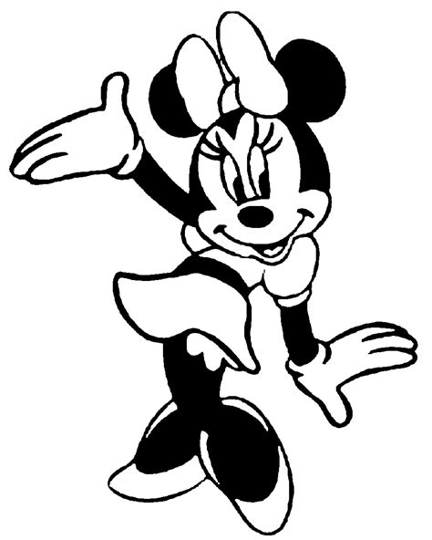 Minnie Mouse Black And | Clipart Panda - Free Clipart Images