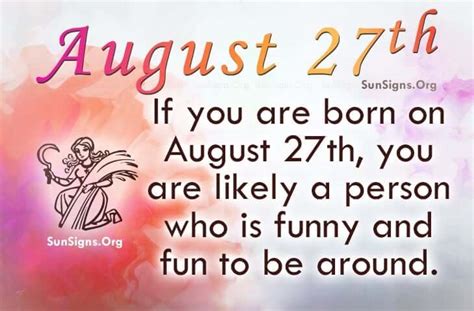 August 27 Famous Birthdays | SunSigns.Org