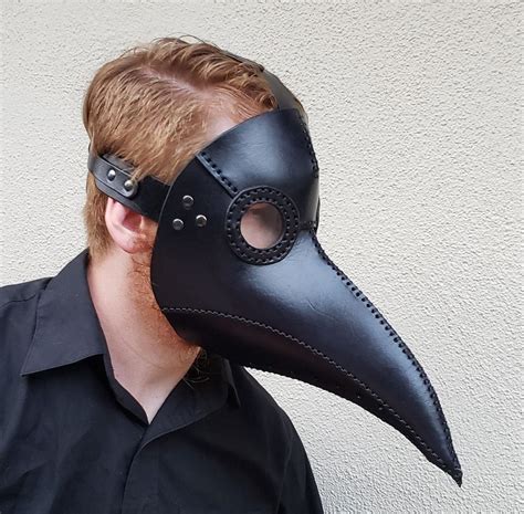 Handmade Leather Plague Doctor Mask For Sale