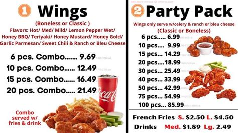 Online Menu of Wings Express Restaurant, Jackson, Tennessee, 38305 - Zmenu